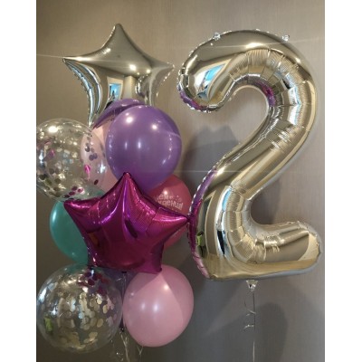 Сет воздушных шаров "Поздравительный" Сет воздушных шаров "Поздравительный"