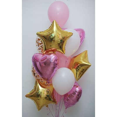 Сет воздушных шаров "Нежно-золотой" 