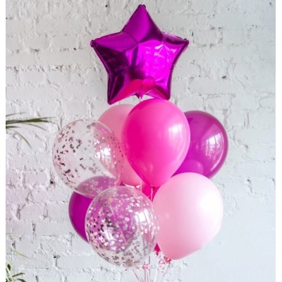 Сет воздушных шаров  "Фиолетовое облако"