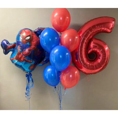 Сет воздушных шаров "Человек паук" 1 Сет воздушных шаров "Человек паук" 1
