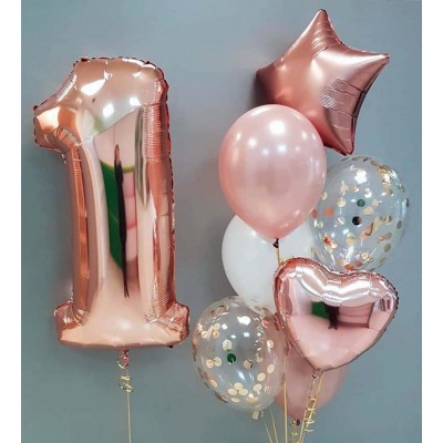 Сет воздушных шаров "Первый День рождения" Сет воздушных шаров "Первый День рождения"