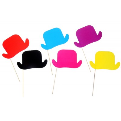 Аксессуары для фотосессии на палочке "Шляпка"