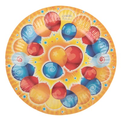 Набор тарелок "Воздушные поздравления" (6 шт.), 18 см