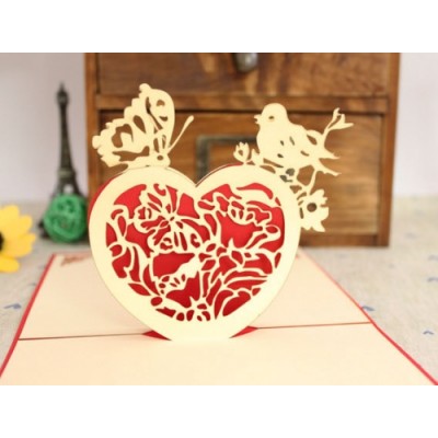Открытка "Резное сердце"