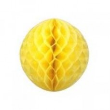 Бумажные шары соты желтый цвет 15 см