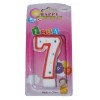 Свеча цифра 7 точки