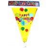 Растяжка Happy Birthday жёлтая