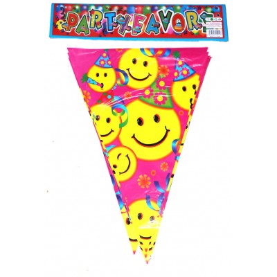 Растяжка флажки смайлы