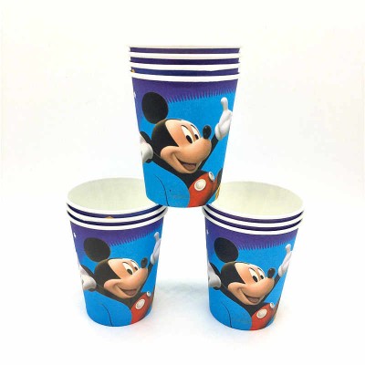 Бумажные стаканы "Микки Маус" 250мм (набор 10 шт)