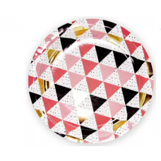 Бумажные тарелки "Геометрия", 23 см, 6шт