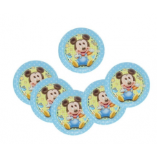 Тарелки бумажные "Малыш Микки" 20 см (набор 8 шт) / Baby Mickey