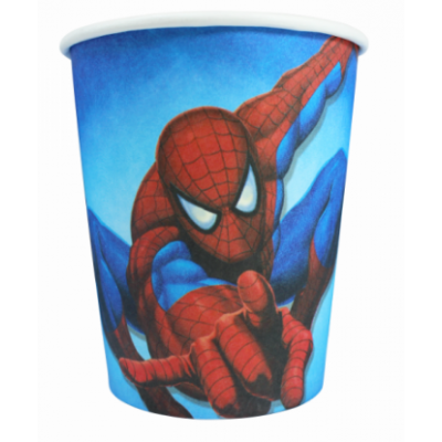 Бумажные стаканчики "Человек-паук" 250 мл, 10 шт