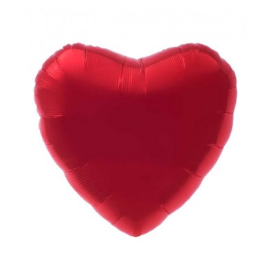 Фольгированный шар Сердце красное 18"