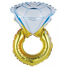 Фольгированный шар "Кольцо с бриллиантом" (40"/102 см) Фольгированный шар "Кольцо с бриллиантом" (40"/102 см)