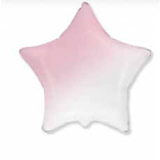 Фольгированный шар Звезда, Розовый, Градиент, 18"