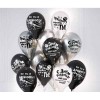 Воздушный шар "Оскорбительный", в1, бело-черные шары