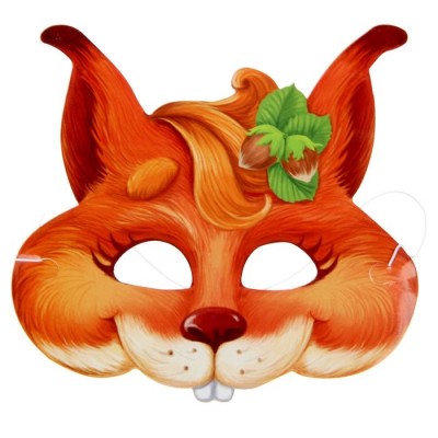 Маска карнавальная "Белочка"