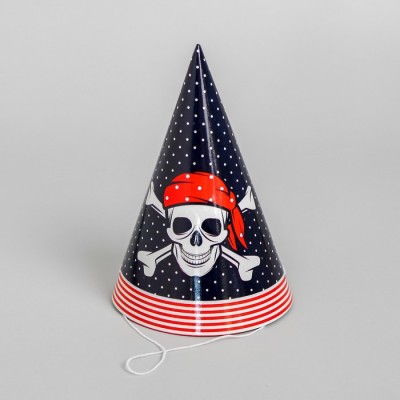 Колпак бумажный «Настоящий пират!», 1 шт.