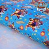 Бумага упаковочная глянцевая "С днем рождения! Улыбайся", Paw Patrol, 100 х 70 см