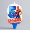 Свеча в торт 5 "С Днем Рождения", Человек-паук
