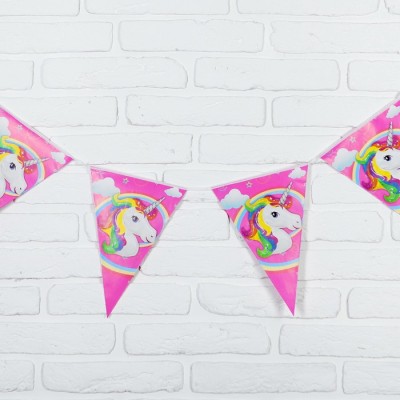 Гирлянда «Единорог», 2,5 м, цвет розовый