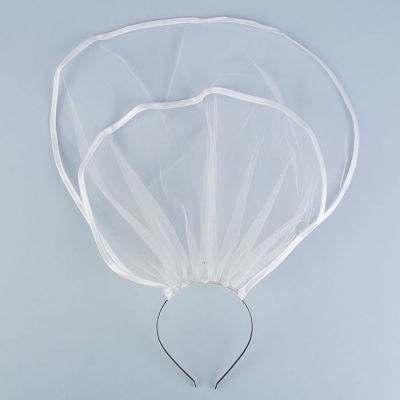 Фата для девичника двухъярусная